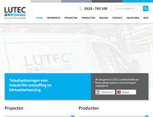 Tablet Screenshot of lutec.nl